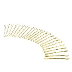 Pince guiche ondul&eacute;e 4cm dor&eacute;es