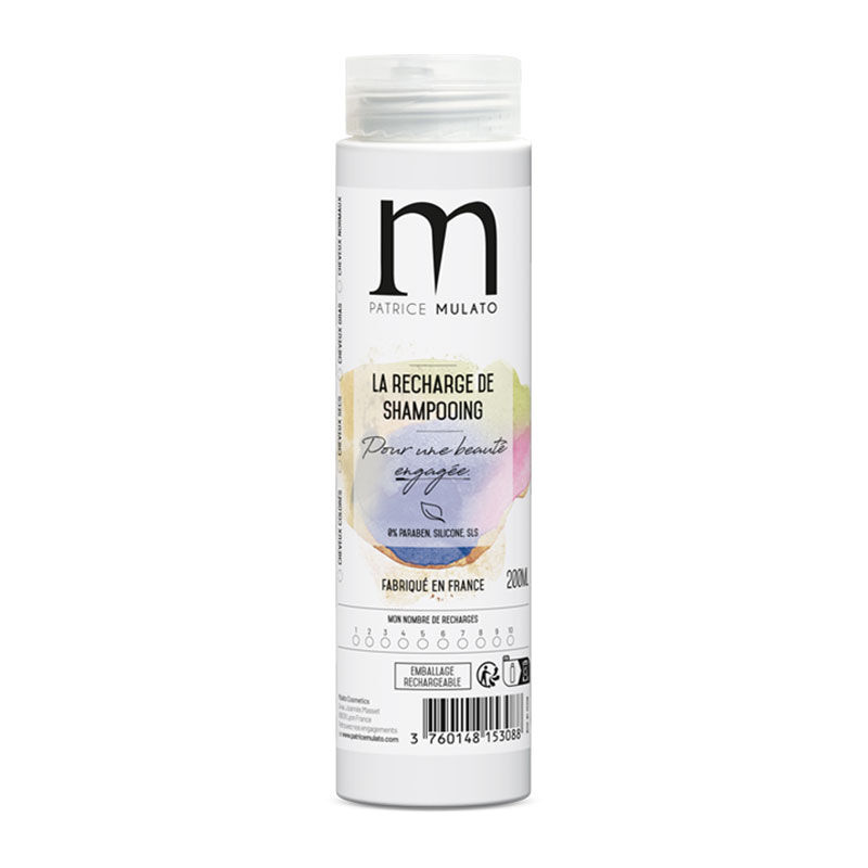 Flacon pour shampooing poudre &agrave; reconstituer