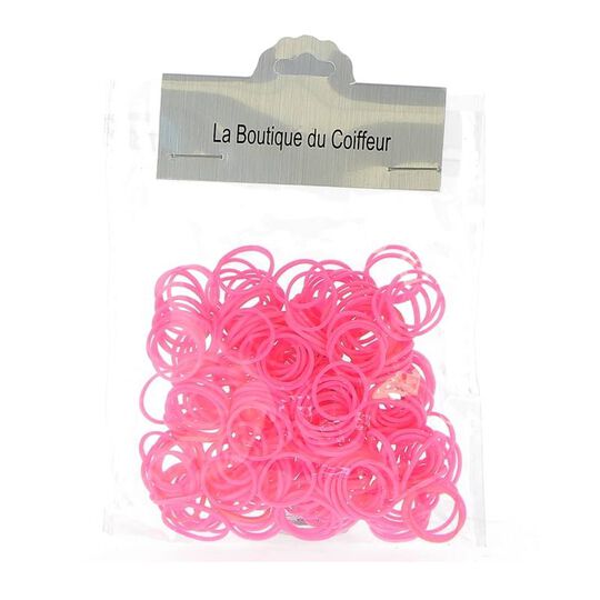 Mini &eacute;lastiques caoutchouc lot de 240 rose
