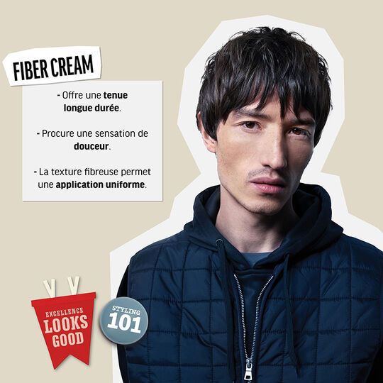Crème fibreuse de fixation