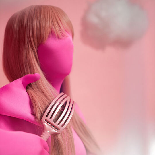 Brosse démêlante Fingerbrush Care Iconic celestial pink