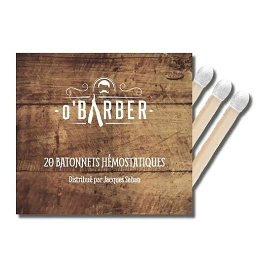 Pochette de 20 allumettes hémostatiques spéciale rasage O'Barber