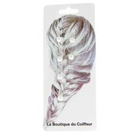 Anneaux métal pour tresses perle