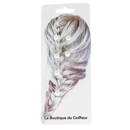 Anneaux métal pour tresses perle