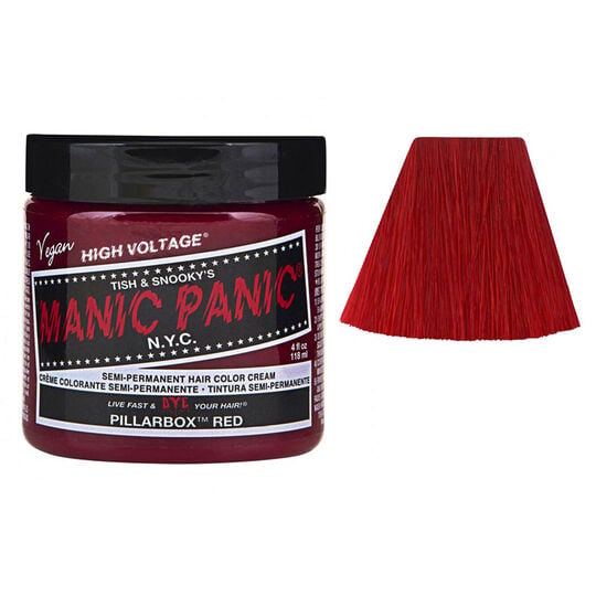 Coloration semi-permanente pillarbox red