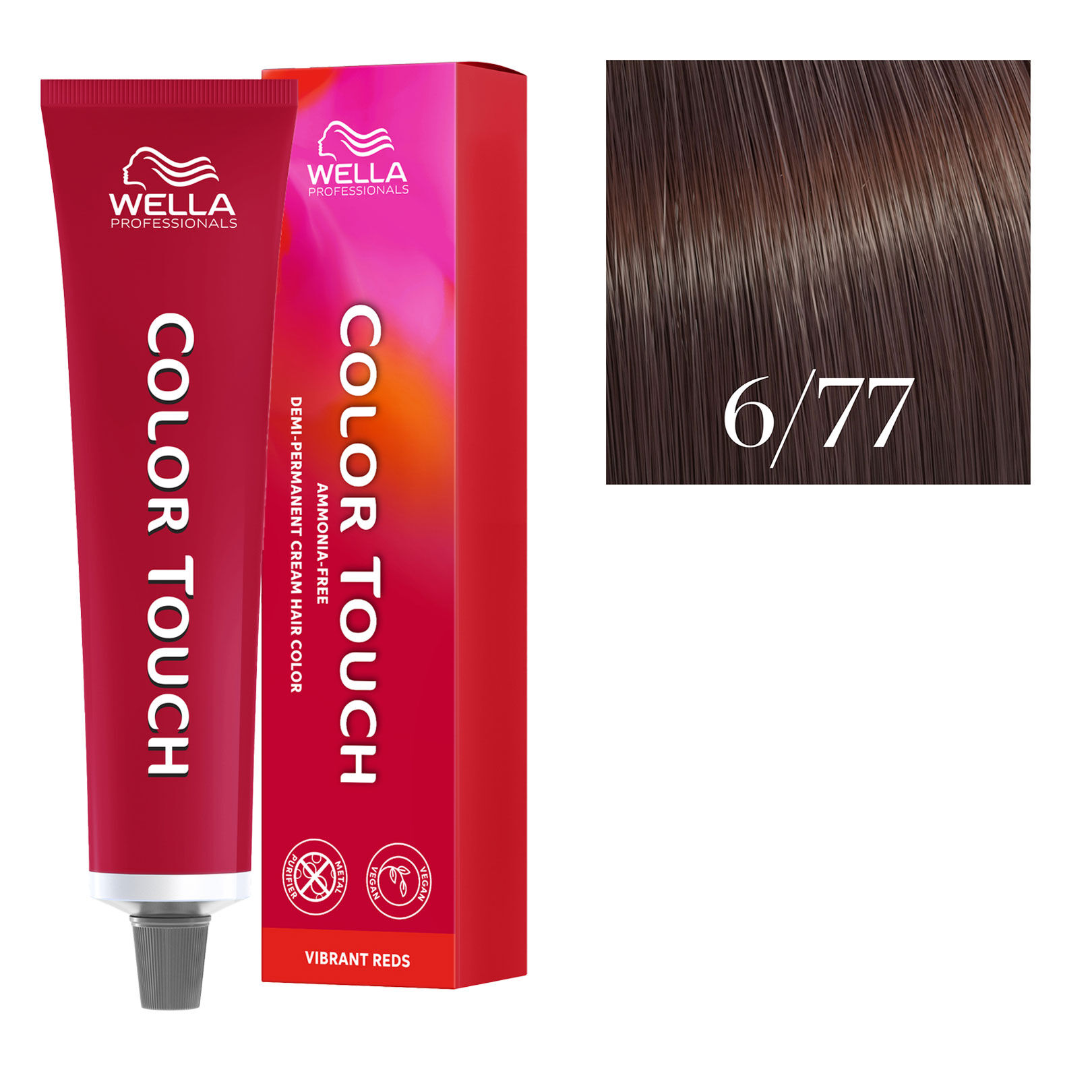 Coloration semi-permanente Color Touch 6/77 blond fonc&eacute; marron intense
