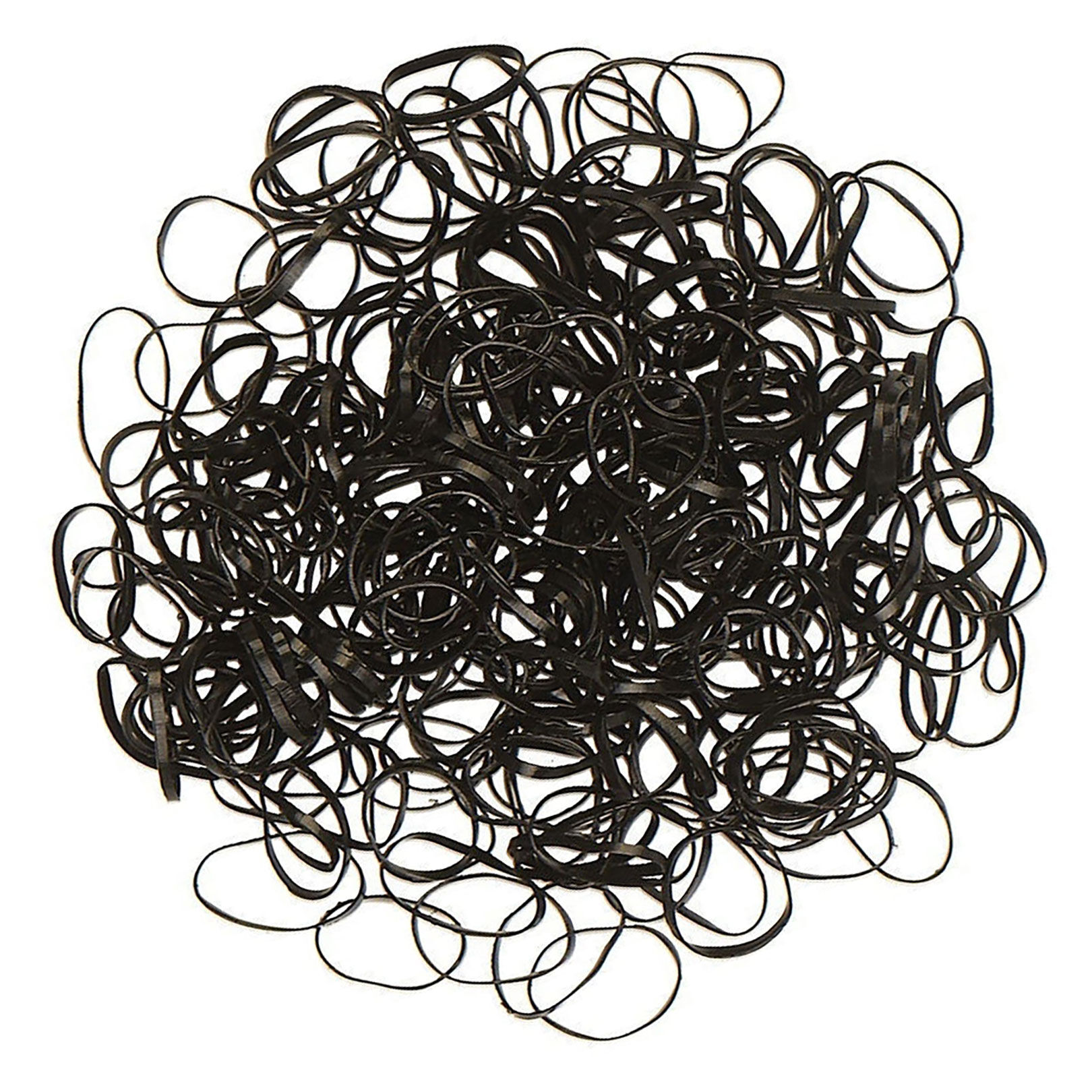 Mini &eacute;lastiques silicone noirs