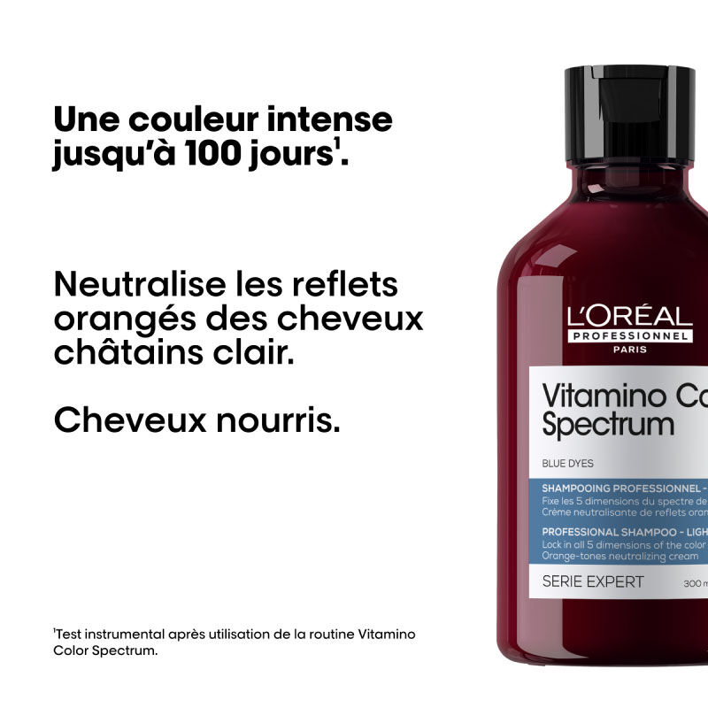 Rituel neutralisant Vitamino Color Spectrum cheveux ch&acirc;tains clairs, anti-orange