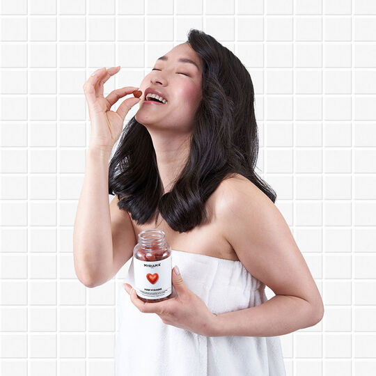 Cure 3 mois Red Love gummies hair vitamins
