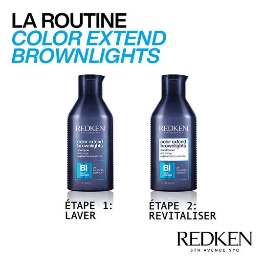 Le rituel Color Extend Brownlights pour cheveux bruns