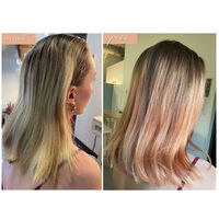 Soin repigmentant cheveux naturels ou colorés pêche rosé