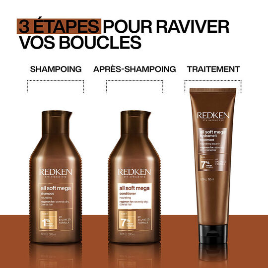 Shampooing pour cheveux bouclés à crépus All Soft Mega Curls