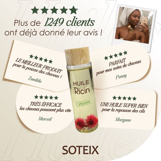 Huile de ricin 200ml