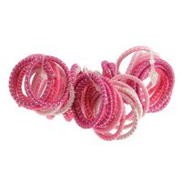 Minis &eacute;lastiques sans m&eacute;tal x 50 roses