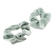 Chouchous satin&eacute;s x 2 vert