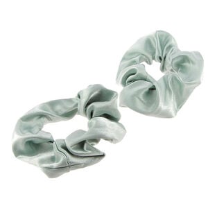 Chouchous satin&eacute;s x 2 vert