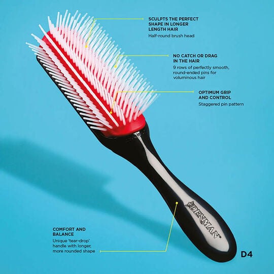 Brosse d&eacute;m&ecirc;lante D4 rose