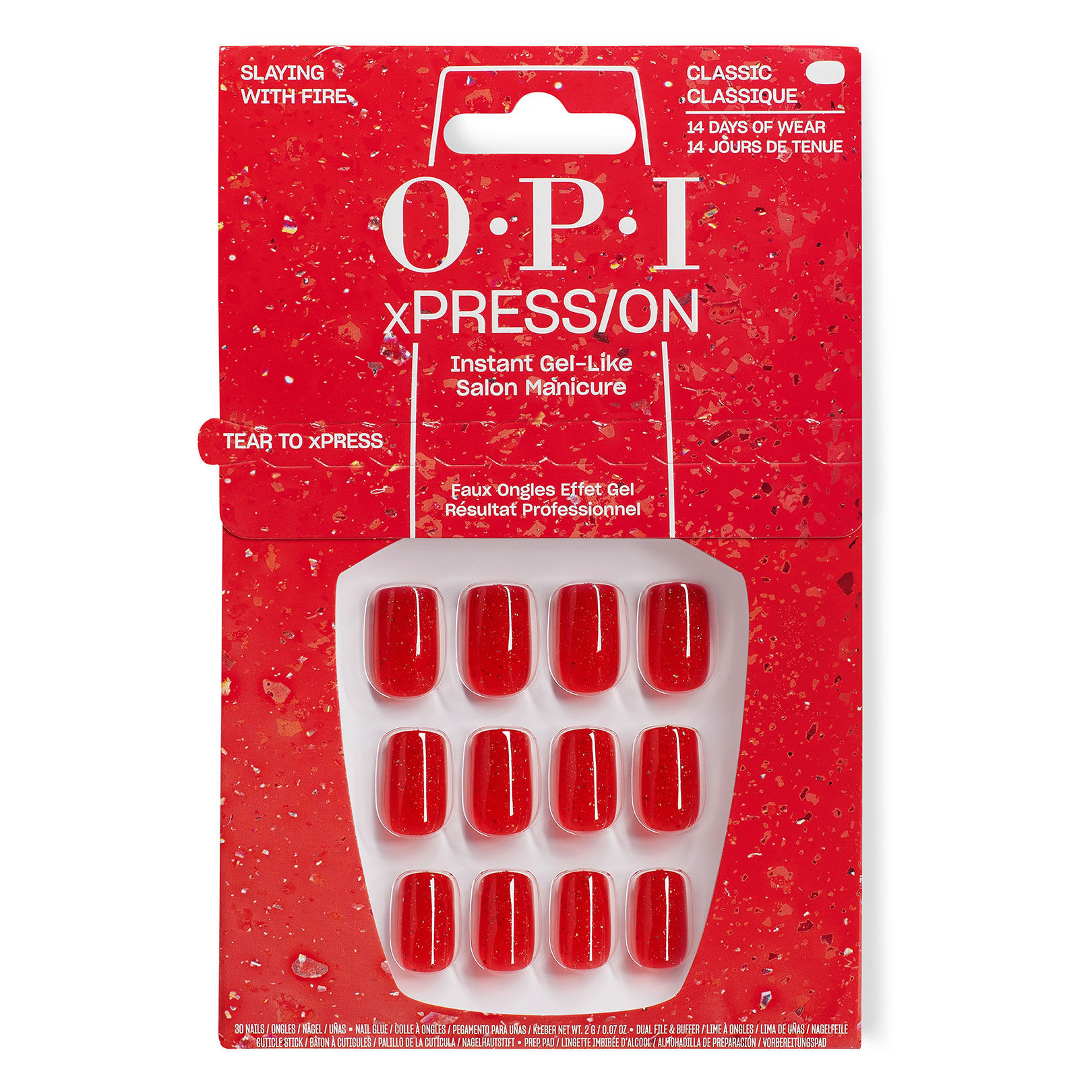Faux ongles xpress/on slaying with fire
