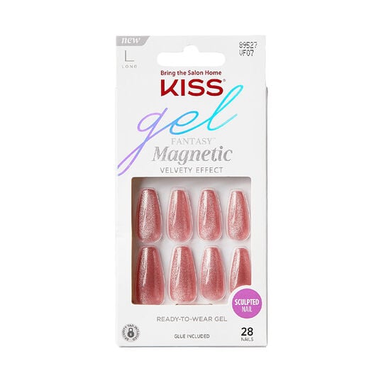 Faux ongles Gel Fantasy Long magnetic velvety effect west coat