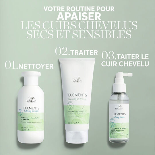 Shampooing apaisant pour cuir chevelu sec ou délicat Calming Elements 500ml