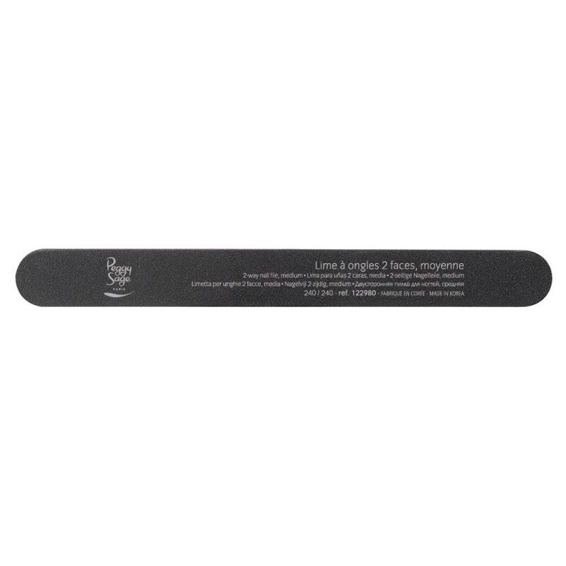 Lime &agrave; ongles 2 faces lavable 240/240 noir, pour ongles naturels