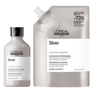 Duo recharge déjaunissant Silver + shampooing 300ml