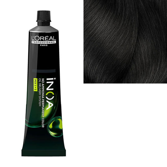 Coloration sans ammoniaque Inoa 4 châtain fondamentale