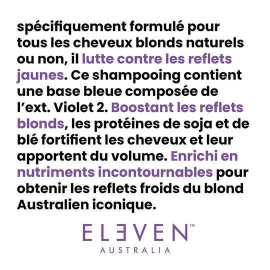 Routine cheveux blonds