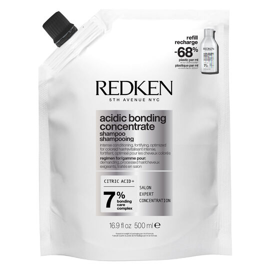 Shampooing r&eacute;parateur pour cheveux ab&icirc;m&eacute;s Acidic Bonding Concentrate recharge 500 ml