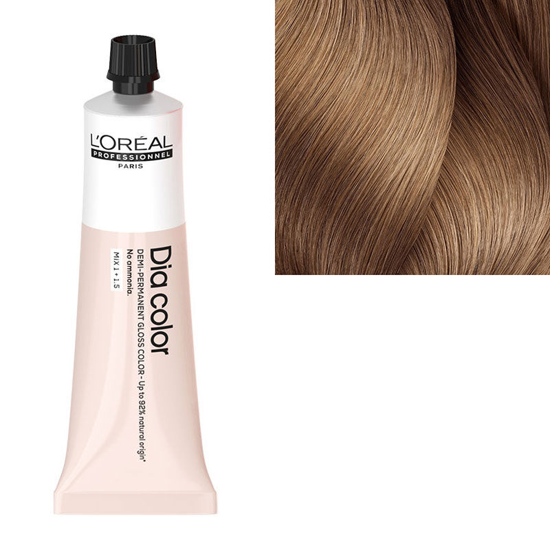 Coloration ton sur ton Dia Color 8.23 blond clair iris&eacute; dor&eacute;
