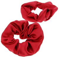 Chouchous satin&eacute;s x 2 rouge