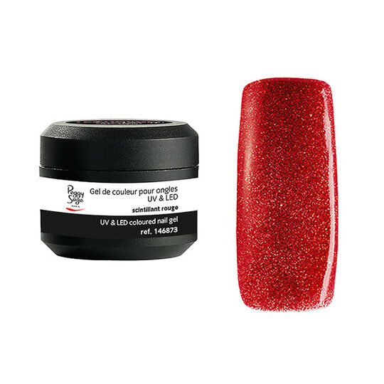 Gel UV Color it ! scintillant rouge