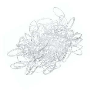 Mini &eacute;lastiques silicone transparents