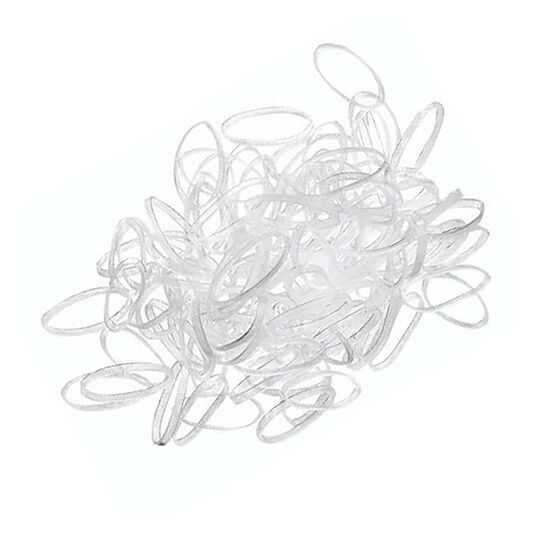 Mini &eacute;lastiques silicone transparents