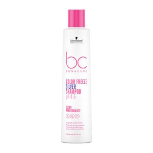 Shampooing argent pour cheveux gris et blancs BC Color Freeze Silver 250ml