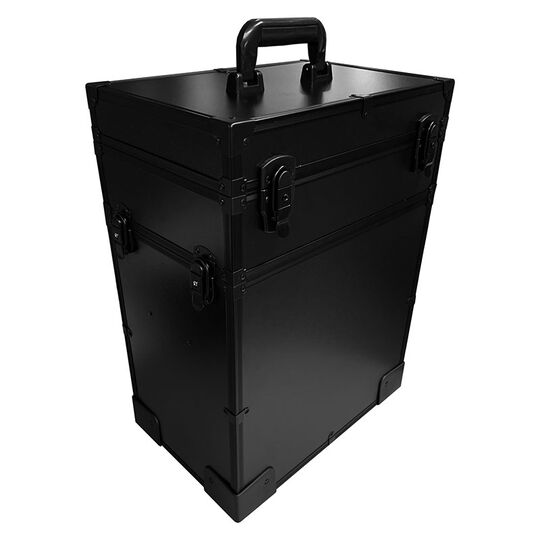 Valise 3 étages trolley à roulettes professionnelle avec miroir éclairé
