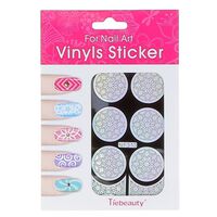 Pochoir vinyl fleur pour ongles