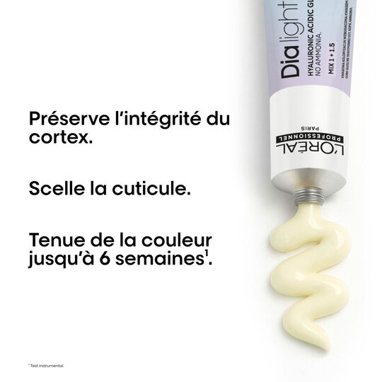 Coloration ton sur ton Dia light Hyaluronic 10.24 milkshake iris&eacute; cuivr&eacute;