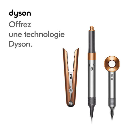 Sèche-cheveux Supersonic avec 5 accessoires de coiffage nickel / cuivré