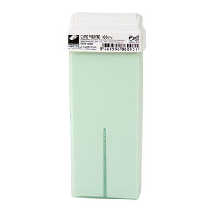 Cartouche de cire &agrave; &eacute;piler verte