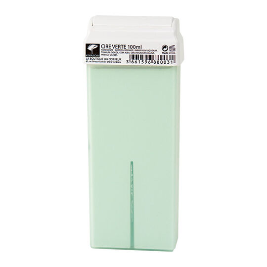 Cartouche de cire &agrave; &eacute;piler verte