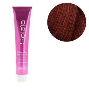 Coloration ton sur ton Sola&iuml;a 6.45 blond fonc&eacute; cuivr&eacute; acajou