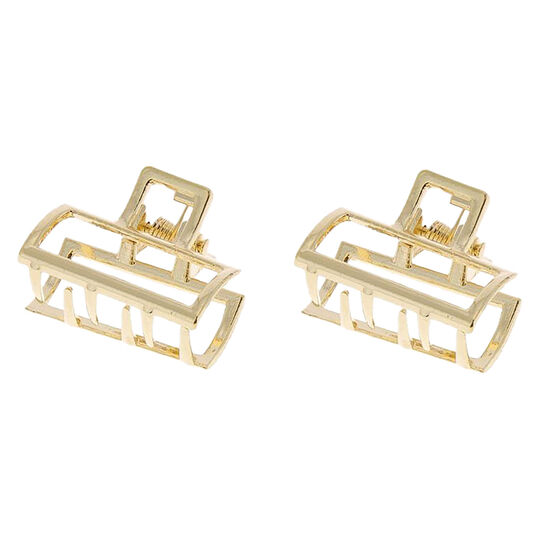 Mini pinces métal dorées