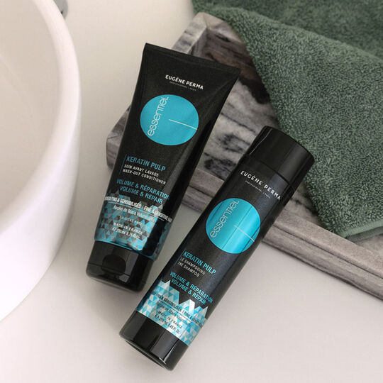 Shampooing volumateur Essentiel Keratin Pulp format voyage 100ml