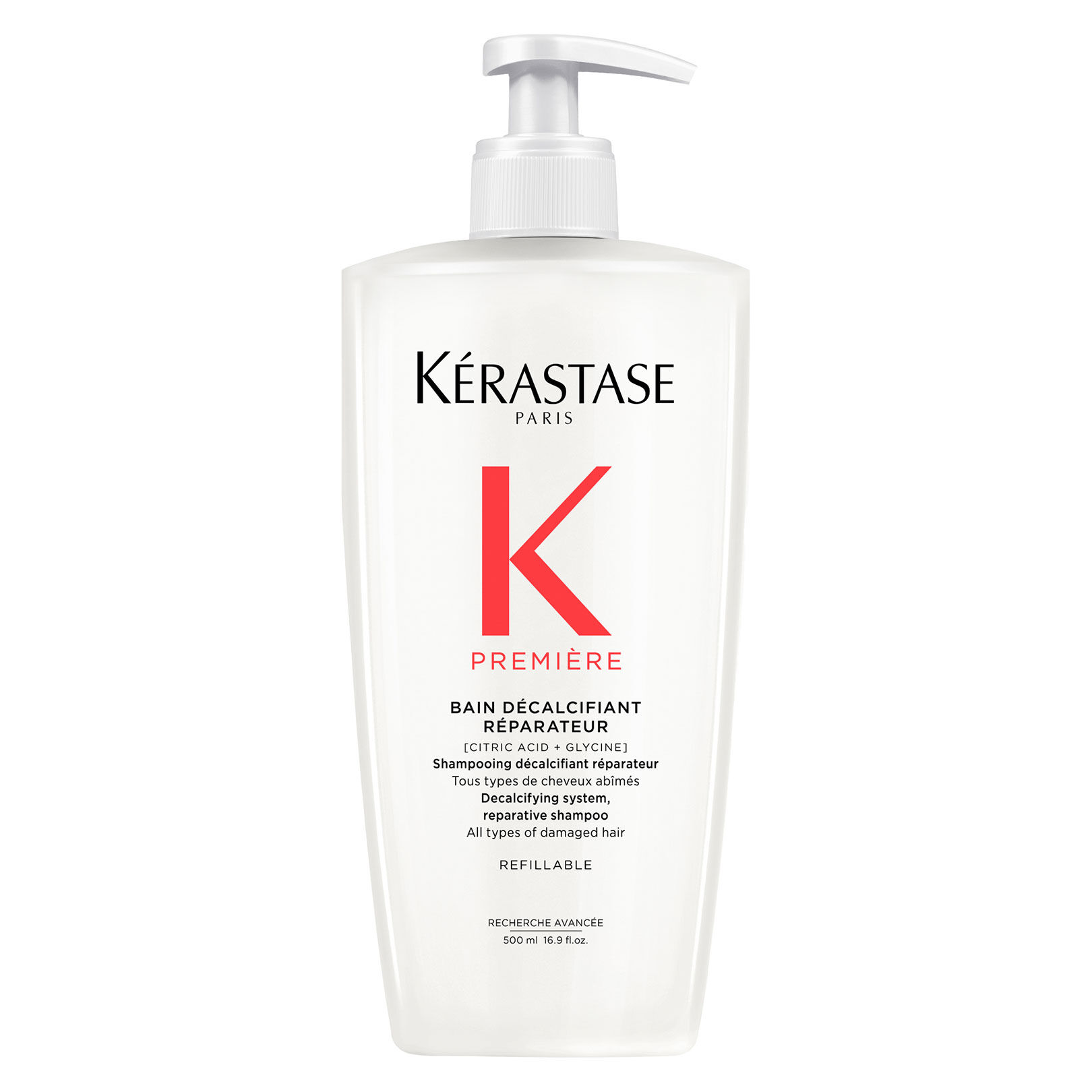 Bain d&eacute;calcifiant r&eacute;parateur Premi&egrave;re 500 ml rechargeable