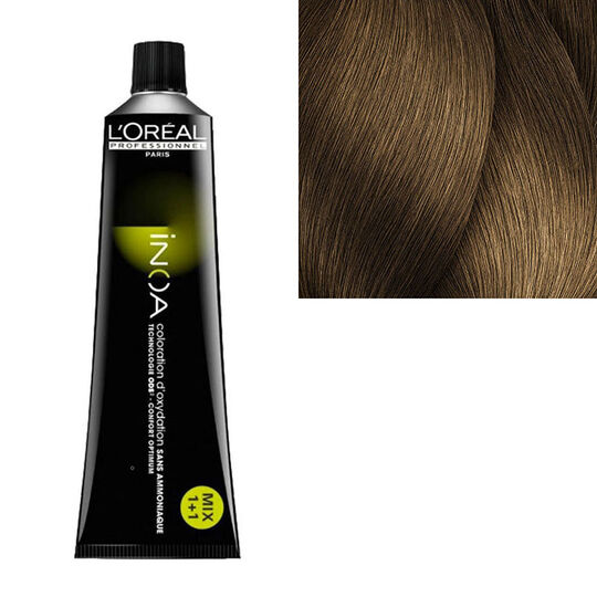 Inoa Coloration sans ammoniaque 7.31 blond dor&eacute; cendr&eacute;