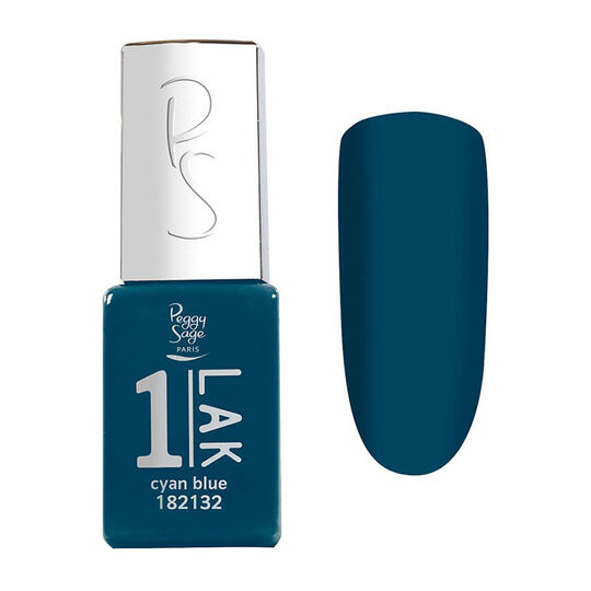 1-LAK vernis semi-permanent 3 en 1 cyan blue