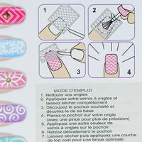 Pochoir vinyl coeur pour ongles