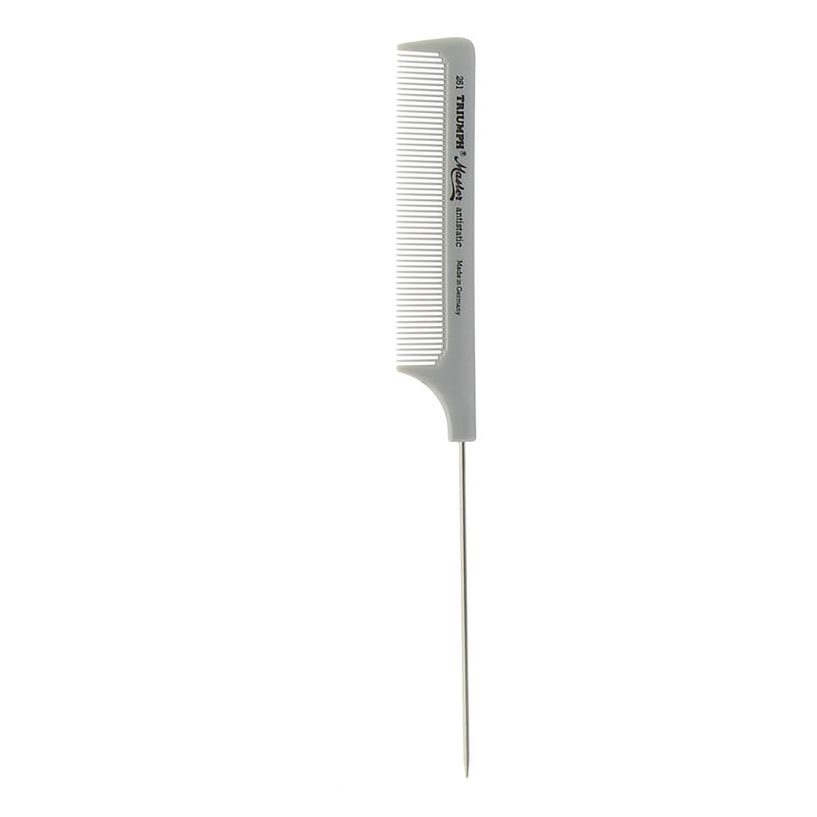 Peigne &agrave; queue m&eacute;tal T261 Argent