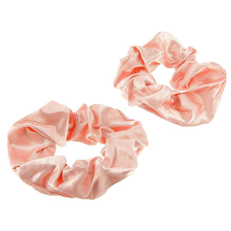 Chouchous satin&eacute;s x 2 rose